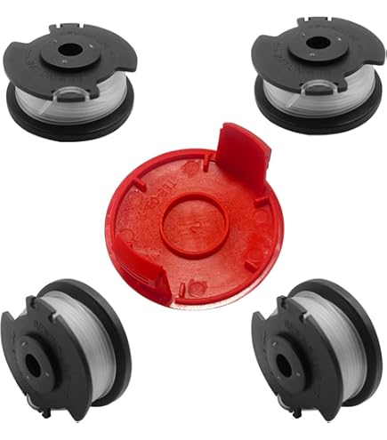 4 Bobines De Fil Nylon 1.6mm Pour Débroussailleuse Parkside/Einhell - 5m, Système Autofeed, Coupe Bordure