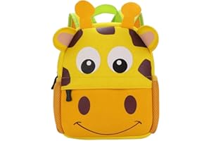 BAIGIO Mochila Guarderia Niño Mochila Infantil Kindergarten,Pequeñas Mochilas Escolares de Dibujos Animados Animales para Niñas Primaria Linda Bolso Bebe Guarderia Preescolar para 3-5 Años