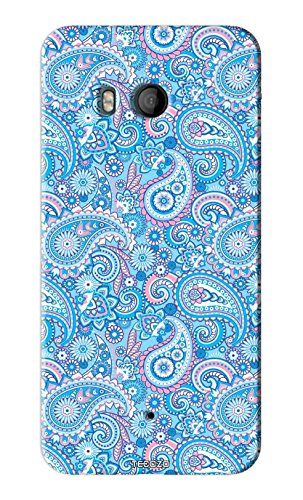 Fundook® Designer Printed Back Cover/Hard Case for HTC U11 (Blue Clip Art Design/Patterns) - Blue
