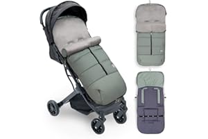 mibebestore - Saco Silla Paseo Universal Polar Modelo 8 Liso Verde Menta - Unisex
