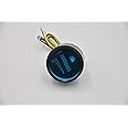 Elarco Universal Car SUV Motorcycle Fuel Level Meter Gauge, 2" 52mm, 12V LED Light Display, Blue