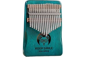 Kalimba Daumenklavier 21 Tasten/17 Tasten Finger Klavier Tragbares Musikinstrument für Anfänger, Musikgeschenke für Musikliebhaber (Panda, Klein)