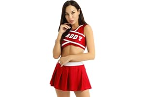 Nimiya Womens Daddys Girl Cosplay Costume Cheer Leader Uniform Dress Cheerleading Role Play Party Fancy Dress