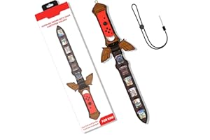 KOEBSHPE Sword Accessories for Nintendo Switch, Skyward Sword Accessories for Switch Sports/Legend of Zelda: Tears of the Kingdom/Skyward Sword HD, with 12 Switch Game Card Slots (Brown)