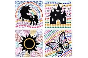 HAMOOM Suncatcher Bastelsets für Kinder Sonnenfänger Fenster Basteln mit SunGemmers Einhorn DIY Ostergeschenke Kinder 6 7 8 9 10 Jahren Geschenke für Mädchen Ostern Geburtstag Kinder Kunsthandwerk