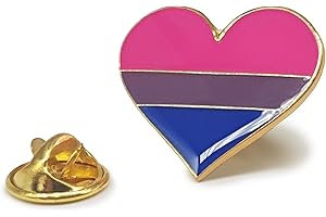 NumeroPhi Pin Corazón LGBT Pride Bandera Arcoíris | Broche LGBTIQ+ Rainbow Pins Heart Gay Lesbiana Asexual Trans