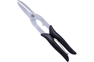 ALLEX Tin Snips for Cutting Metal Sheet 9.5 Inch, Japanese Steel Heavy Duty Metal Cutter Spring Loaded, Made in Japan, Curved Blade/Curve Cut, Black