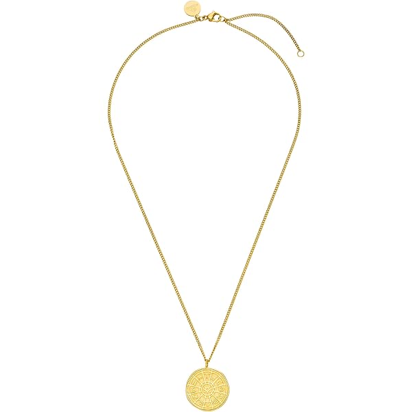 Purelei Moments - Collana da donna regolabile con maglie a forma di perla (45-50 cm), design elegante per look capsule, in acciaio inox placcato oro
