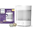 Philips Avent Sterilizer With Ultra Air Soother Combo I No.1 Brand Recommended by Moms Worldwide | Kills 99.9%* Germs in 10 mins Cycle with Natural Steam Sterilization I Stays Sterile Upto 24hrs* | SCF291/20 (Sterilizer with Ultra Air Soother 6 -18m Combo)