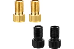 Qkurt Adattatore da Presta a Schrader Bike Valve Adaptor, In Alluminio in lega Convertitore Bicicletta Valve