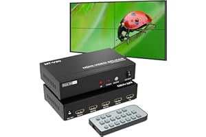 MT-VIKI 4K30Hz 2x2 HDMI kontroler ścienny wideo 2 x 2, czterokrotny splicer 1 w 4 out, obsługuje 8 trybów wyświetlania 2x2, 1x2, 1x3, 1x4, 2x1, 3x1, 4x1, 4x1, 30 Hz