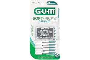 Sunstar 632RC GUM 632RC Soft-Pick, Rubber Soft Bristle (40 Count)