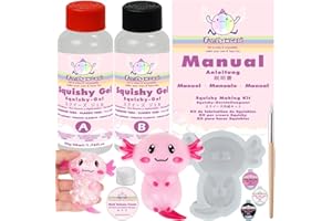 FUNSHOWCASE Taba Squishy Maker Big Axolotl Silicone Mould Gel Kits Pack