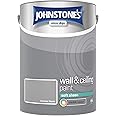 Johnstone's Wall and Ceiling Soft Sheen Emulsion Paint - Summer Storm, 5 l (Pack of 1)