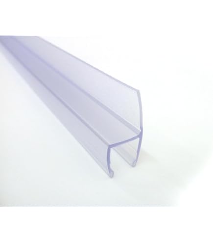 Profilo Guarnizione H3 Per Box Doccia In Vetro 6/8 Mm - Baffo 14 Mm, Lunghezza 200 Cm, Made In Italy