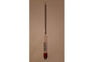 Albert's Premium Selection Oechslewaage, Mostspindel mit Thermometer zum Messen des Zuckergehalts BZW. potentiellen Alkoholgehalts
