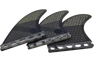 UPSURF Tabla de Surf Future Aletas Base Fibra de Vidrio Tabla de Surf Aletas Tri Fin Thruster Set Tener Panal