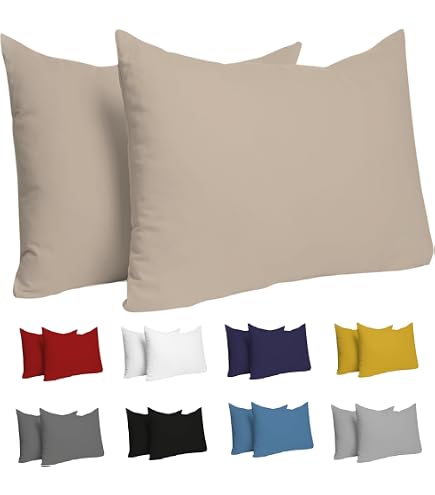 Coppia Di Federe Letto (2 Pezzi) Set 2 Federe Copricuscino 50x80 Cm In 100% Puro Lino Lavato Delavè Stone Washed Morbido Resistente Elegante Traspirante Ipoallergenico Made In Italy AZZURRO - 13