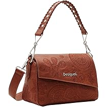 Borsa A Tracolla Desigual Dejavu Phuket Mini Donna - Effetto Pelle Con Rilievi Mandala - Foto 8