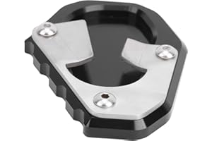 FOTABPYTI Side Stand Enlarger, Black Light Weight High Strength Kickstand Extension, Kickstand Extension Pad Side Stand Enlarger,for Triumph Tiger 900/Rally/Rally Pro 2020 Prevent the Motorcycle from Tilting