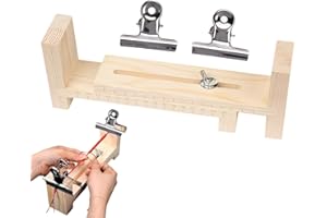 SVCEQZE 22x4.5x8.5 Cm Plantilla De Pulsera De Madera, Ajustable Pulsera Fabricante De Muñequeras, Muñequera De Madera Tejer Craft Tool Kit, Marco De Madera Para Hacer Pulseras En Forma De U