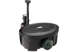 Aquagarden Inpond 2000, Bassin et pompe à eau, filtre, clarificateur UV, spot LED et fontaine, solution tout-en-un pour un beau bassin propre et limpide, pour des bassins jusqu’à 2000 litres