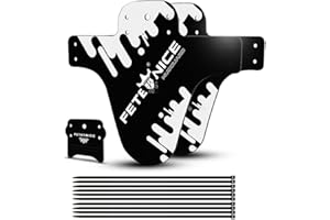 FETESNICE Adjustable Mountain Bike Fender, Front and Rear Compatible,Fits 26", 27.5", 29", Plus Size and Fat Bike Wheel Sizes,2Pcs…