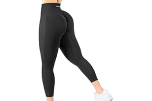 erleecy Scrunch Butt Sport Leggings Damen 3/4, Push Up Booty Seamless Gym Leggings High Waist Damen Capri Leggings Kurze Yoga Hosen Blickdicht Shorts