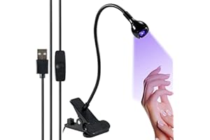 Cheerhom 5W Lampe UV Sèche Ongles, Lampe UV Ongles Gel Pose Americaine, Lampe Led Ongles Professionnel, Mini Lampe UV Ongles Gel.