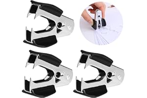 NOLACE Heftklammerentferner 3 Stück Kleiner Nagelzieher Metall Entklammerer durchgehende Klammerentferner Entklammerer Büroartikel Kunststoffschale Enthefter für Büro Schule Heim Schreibtisch Zubehör