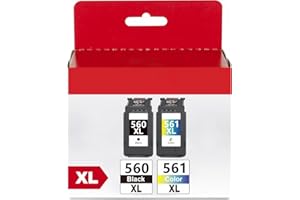 RHOMBA 560 561 XL PG-560XL CL-561XL Remplacement pour cartouches Canon 560 561 xl pg 560 cl 561 pg560 cl561 Cartouches d'encre pour Canon Pixma TS5350 TS7450