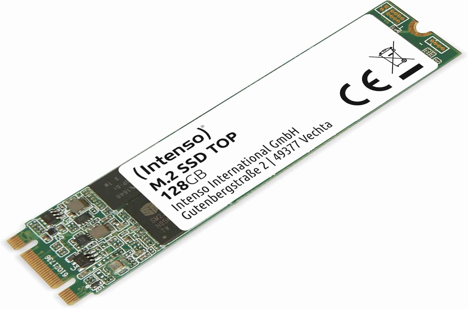 Intenso M.2 SSD Top - Unidad de Estado sólido de 128 GB (M.2 2280, SATA III, hasta 550 MB/s)