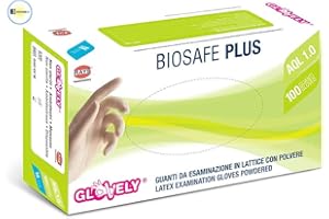 Glovely Guanti in lattice con polvere taglia S - 100 pezzi
