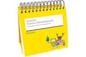 Janoschs heiterer Adventskalender. 24 Postkarten für die Weihnachtszeit (Advents-Postkartenaufsteller): Hochwertiger Spiralaufsteller von Janosch – ... der Tigerente, dem kleinen Bär und dem Tiger