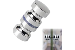 Xiciki Duschtürgriffe Beidseitig - 1 Stück Duschtür Griff, Duschtürknauf, Türknauf für Duschkabine, Zylindrisch Duschtür Griffe,Glastürbeschlag für Badezimmer und Glastür