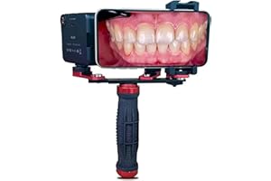 McbeAn Dental Fill Light LED-Licht, Dentalfotografielicht, Farbtemperatureinstellung 3000–6000 K, 64 LED-Blitz, Mehrwinkel- Und Flexibleres Fotografieren