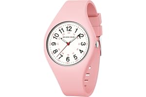 GOLDEN HOUR Orologi Unisex Analogici Sportivi Impermeabili per Infermieri Medici Professionisti, Studenti – Quadrante Luminoso di Facile Lettura, Cinturino in Silicone Gelatina