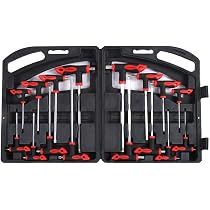 P1 Tools T-Steckschlüssel-Set 5-tlg. – Metrisch 8-14mm, Aus Chrom-Vanadium-Stahl, Mit Aufbewahrungstasche