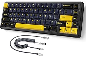 MAMBASNAKE ATTACK SHARK X65 HE Teclado de Gatillo Rápido, Precisión RT de 0,01 mm, 8 KHz, Interruptor Magnético del 60% con Cable de 8 KHz, Accionamiento Ajustable, Snap Tap, para PC/Mac, Starry Black