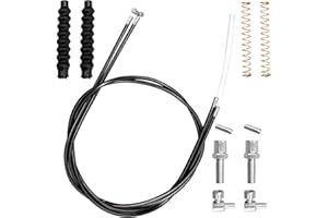 HINGTAI 14-teilige Bremskabelteile für Gehhilfen ersetzen, Antriebsrollator-Ersatzteile mit 45-Zoll-Bremskabel, Rollator-Walker-Teile enthalten Hardware, universelle Kabelantriebs-Walker-Teile für meisten