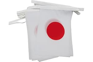AZ FLAG Flaggirlang Japan 6 m 20 flaggor Lätt Polyester 21x15 cm