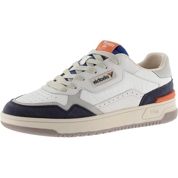 Baskets Victoria 1985 LEGGERA Pour Homme - Nylon, Cuir, Détails Fluo, Semelle Phylon, Style Rétro - 8