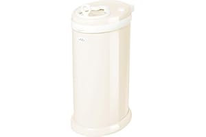 Ubbi Steel Diaper Pail, Odor Locking, No Special Bag Required, Award-Winning, Registry Must-Have, Ivory