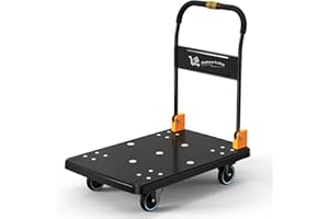 NS JUVYIG N&S Juvyig - Carrello pieghevole con una sola mano, pieghevole 200 kg