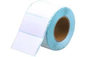 ‎MELODYING MELODYING 1000 Stück Etiketten Selbstklebend Haushaltsetiketten Klebeetiketten Tiefkühletiketten Aufkleber Weiß für Büro Küche Marmelade, 4 x 2 cm Rechteckig