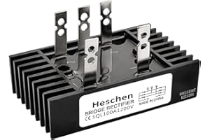 Heschen SQL-100A Deck raddrizzatore trifase a diodo, 5 terminali, 100 A nero