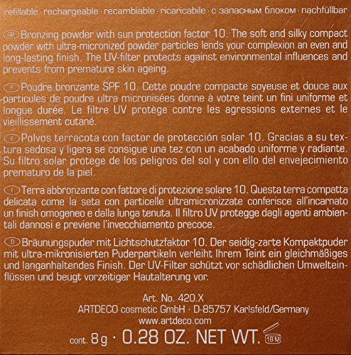 Artdeco Make-Up femme/woman, Bronzing Powder Compact SPF10 Nummer 3 Brazilian summer (8g), 1er Pack (1 x 8 g) - 2