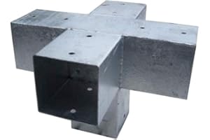 GARTENPIRAT Raccord balançoire en T en acier 5 poteaux bois équarri 9x9 cm