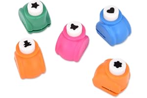 ds. distinctive style Mini Paper Punch Shapes 5 Pieces Craft Punchers Hole Punches for Scrapbooking