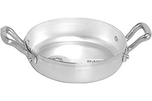 BALDASSARE AGNELLI Pentole Agnelli, FAMA126, Tegame Con 2 Maniglie, Alluminio, Argento